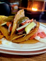 Tacos with fries